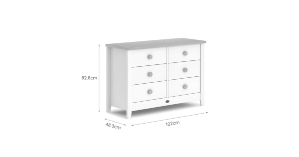 Boori Universal Kids 6 Drawer Chest V23 Versatile Kids Storage